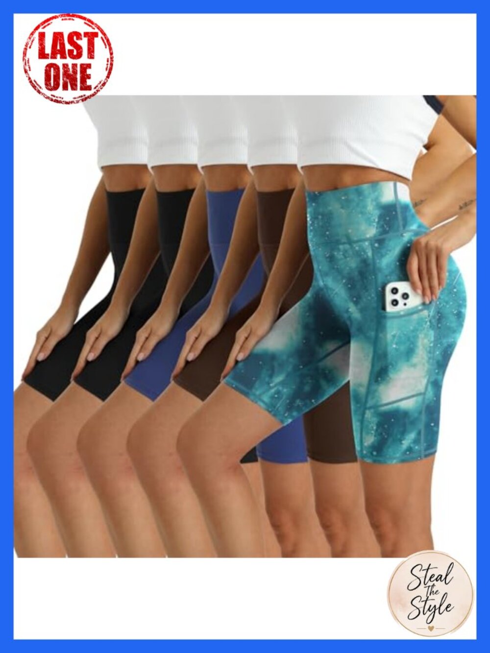 Plus Size High Waisted Athletic Shorts with Pockets for Women